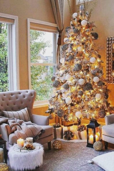 30+ Best Ways To Decorate The Living Room For Christmas New 2021 - My Blog