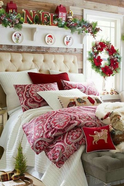 30+ Cozy Christmas Bedroom Decoration Ideas New 2021 - Page 13 of 30 ...