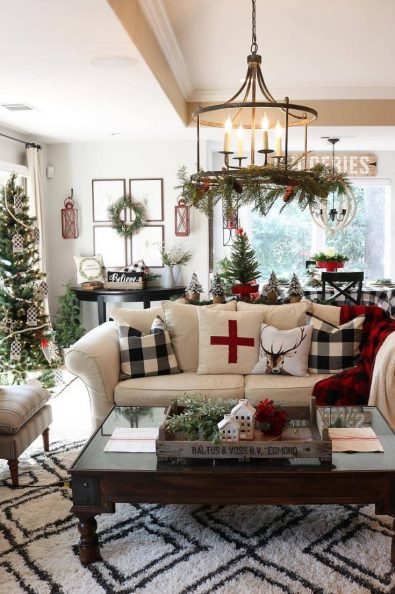 30+ Best Ways To Decorate The Living Room For Christmas New 2021 - Page ...