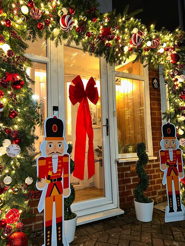 nutcracker christmas door decorating