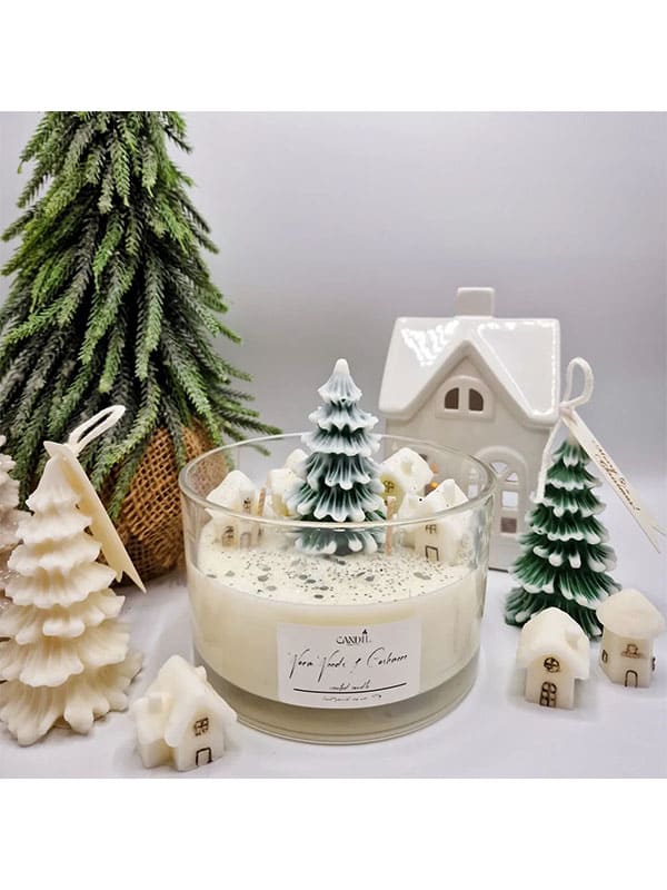 tree in a jar decorative christmas candles